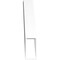 Ekena Millwork 3 1/2-in. W x 20-in. D x 20-in. H Traditional Architectural Grade PVC Knee Brace BRCP035X20X20TRA - alternate 4